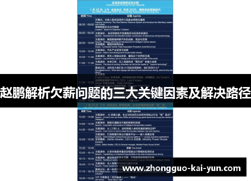 赵鹏解析欠薪问题的三大关键因素及解决路径 赵鹏解析欠薪问题的三大关键因素及解决路径